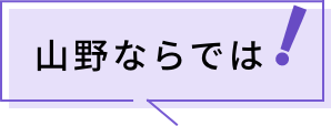 山野ならでは！